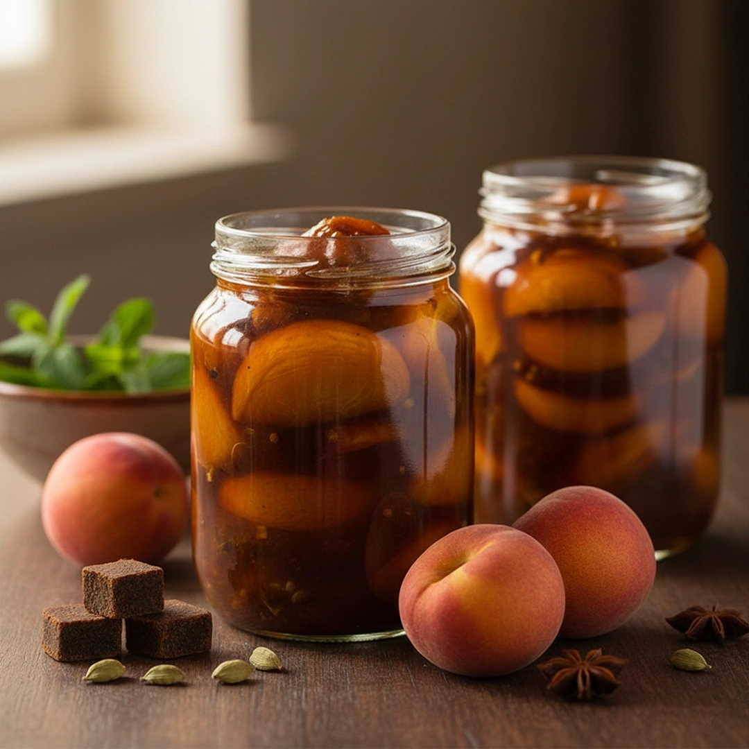 ترشی هلو و تمر هندی