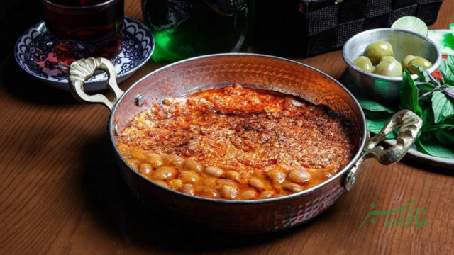 املت لوبیا شاپوری